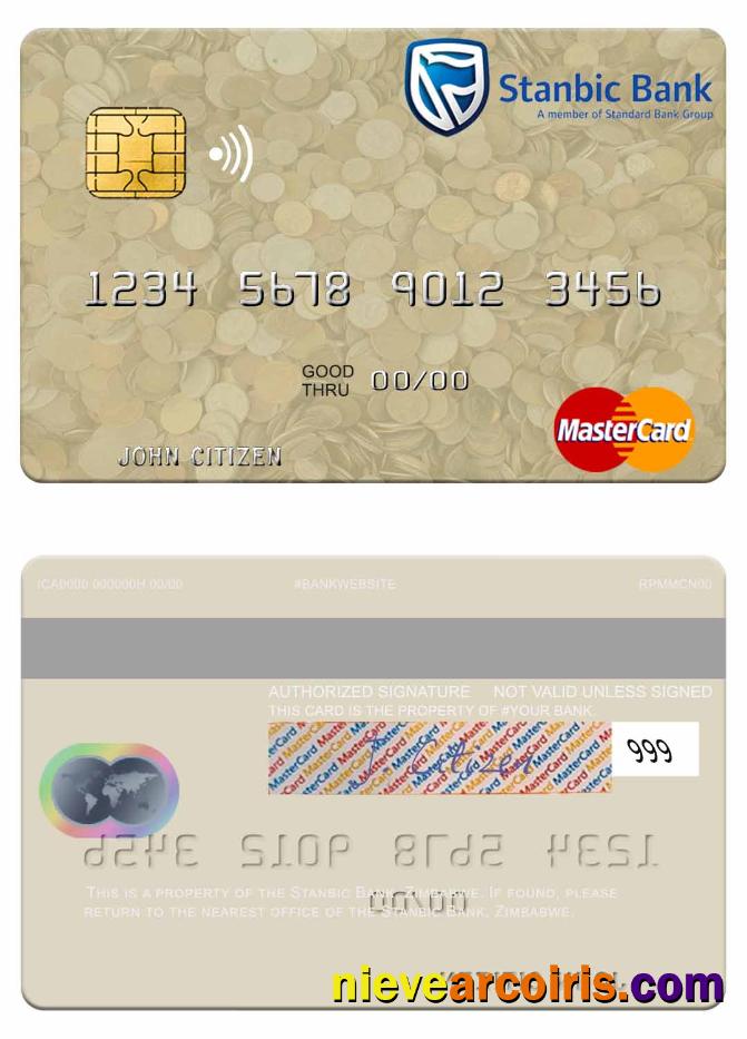 Zimbabwe Stanbic Bank mastercard